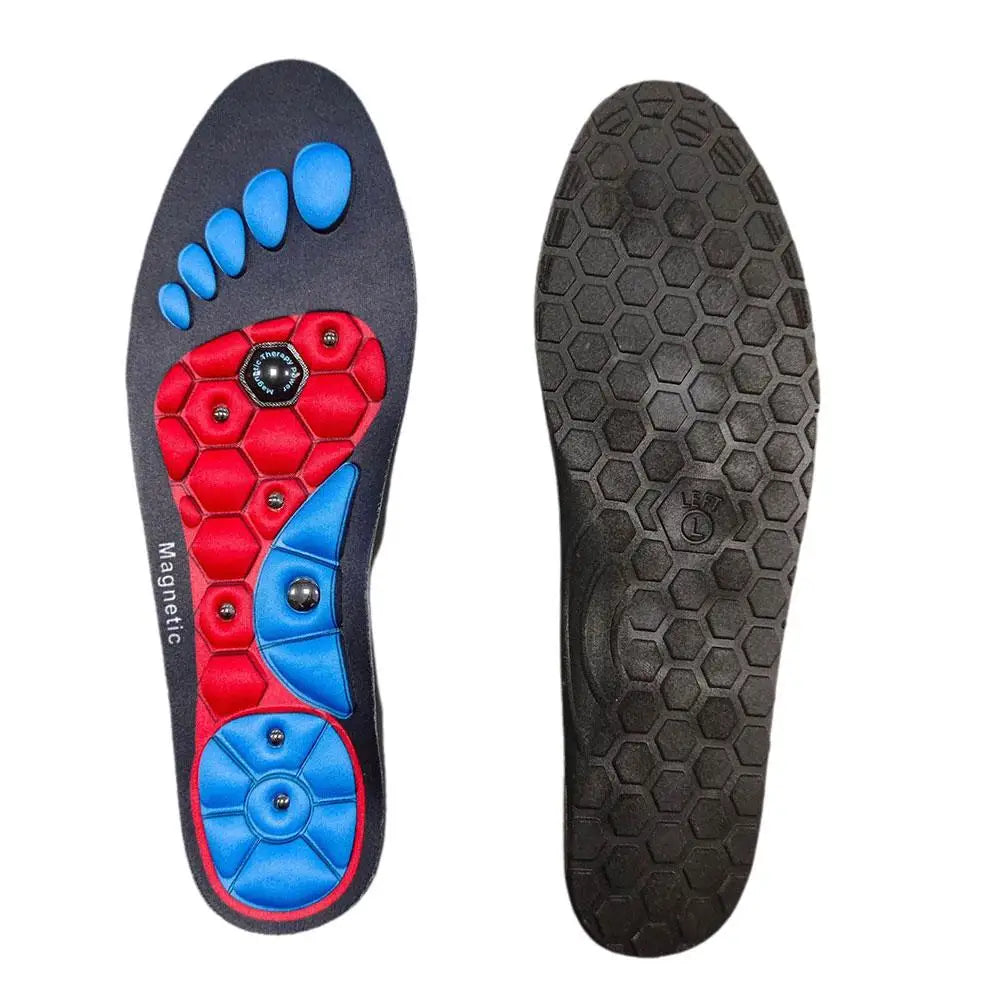1 Pair High-end Acupressure Foot Insoles for Men Women Orthopedic Gel Magnetic Shoe Inserts Magnet Technology Support Insole