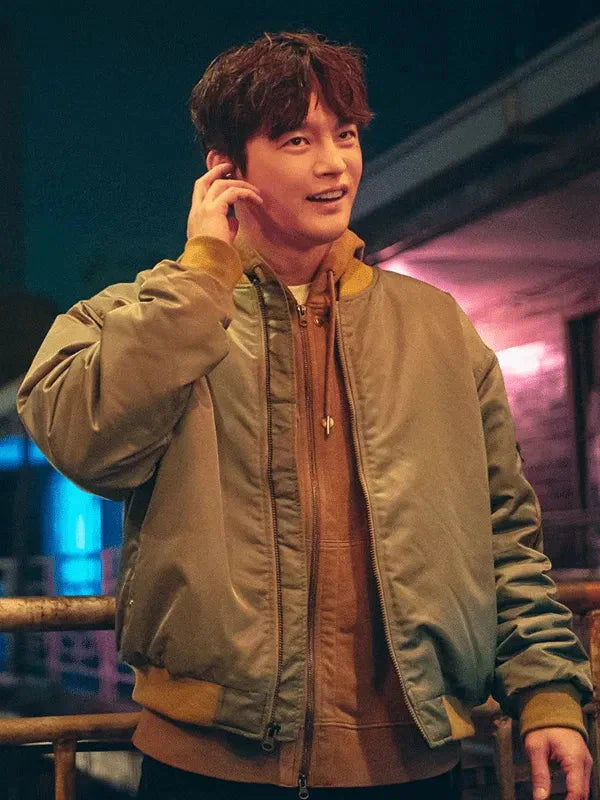 Seo In-guk Twelve Green Bomber Jacket