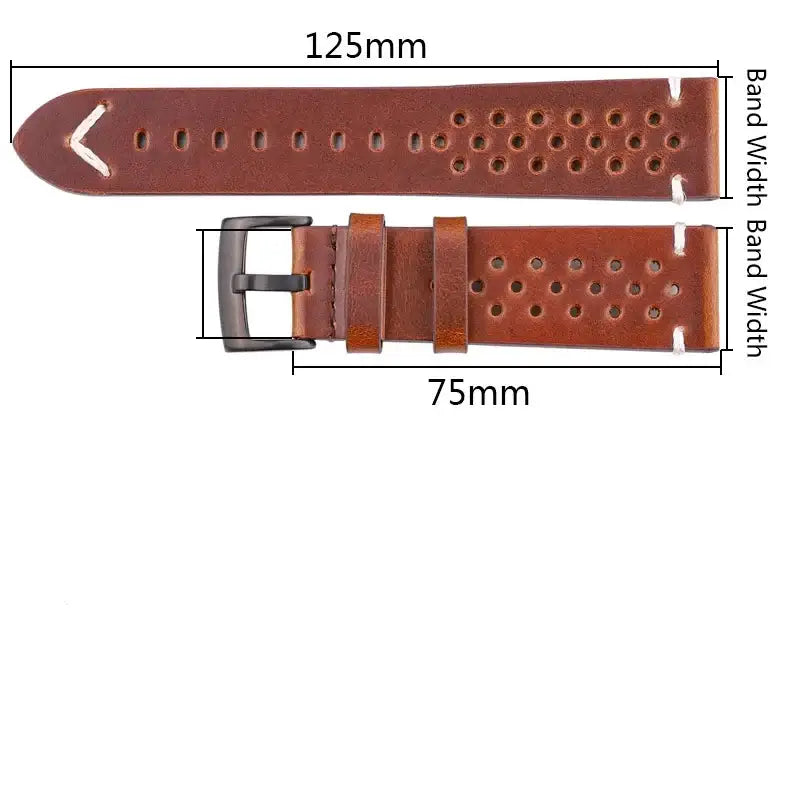 Samsung Galaxy Watch Genuine Breathable Leather Strap
