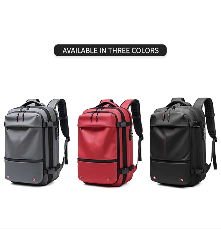 17" Laptop Travel Backpack for Men, Large Capacity, Business & School