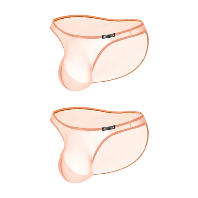 Men Underwear Low-rise Pouch Transparent