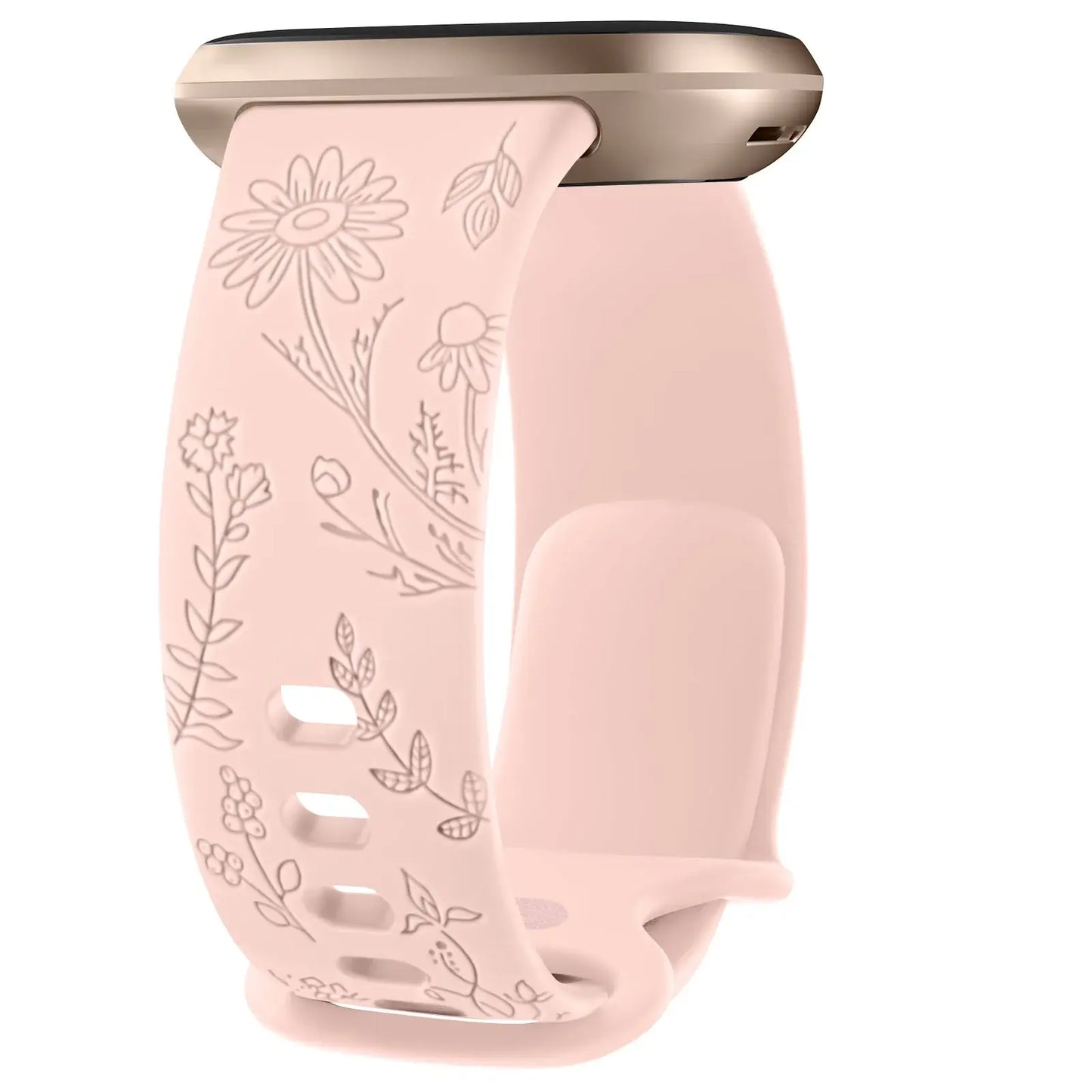 Fitbit Versa & Sense Silicone Band - Durable Floral Design