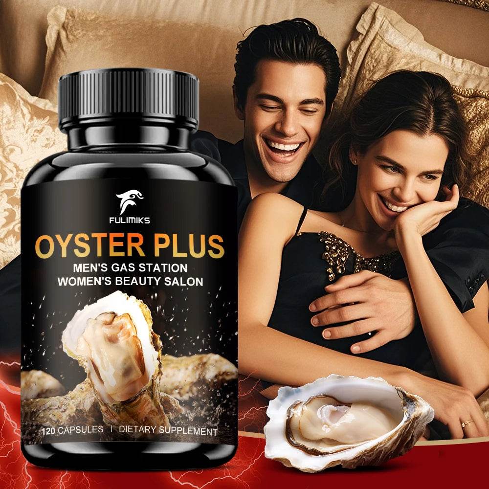 Oyster Plus Supplement, Energy and Vitality Daily Supplement, Powerful Oyster Extract, Provides Drive & Wellness for Men & Women