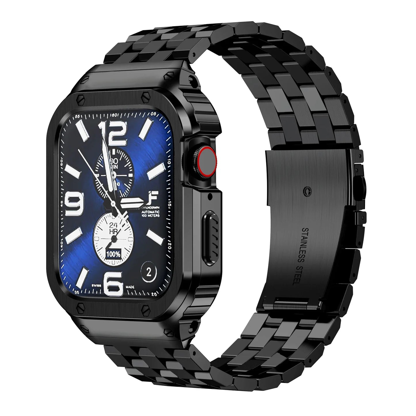 Apple Watch Stainless Steel Strap - Premium Shock Resistant