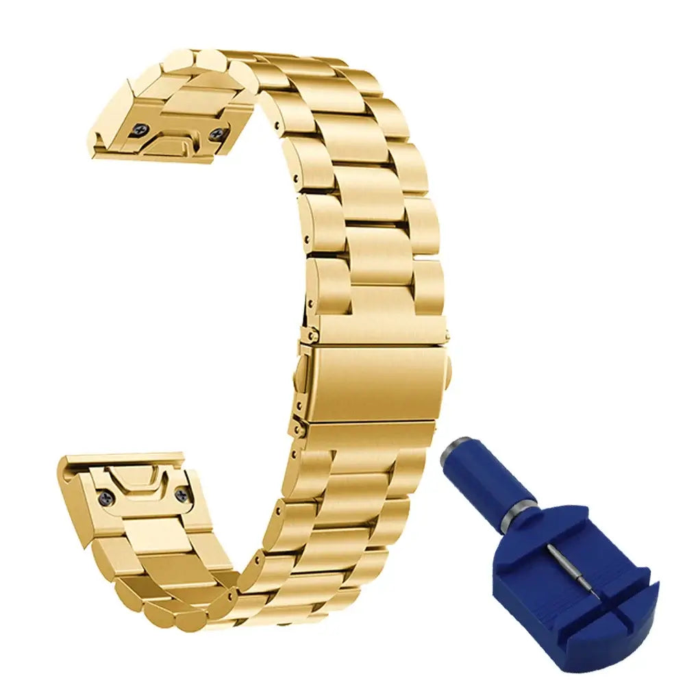 Garmin Stainless Steel QuickFit Strap - Sleek and Stylish