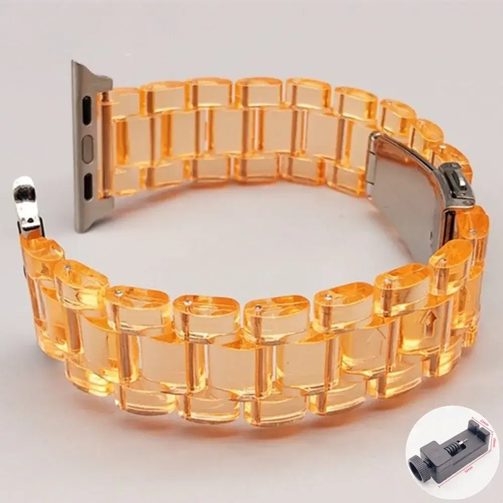 Apple Watch Resin Strap - Stylish, Durable Design