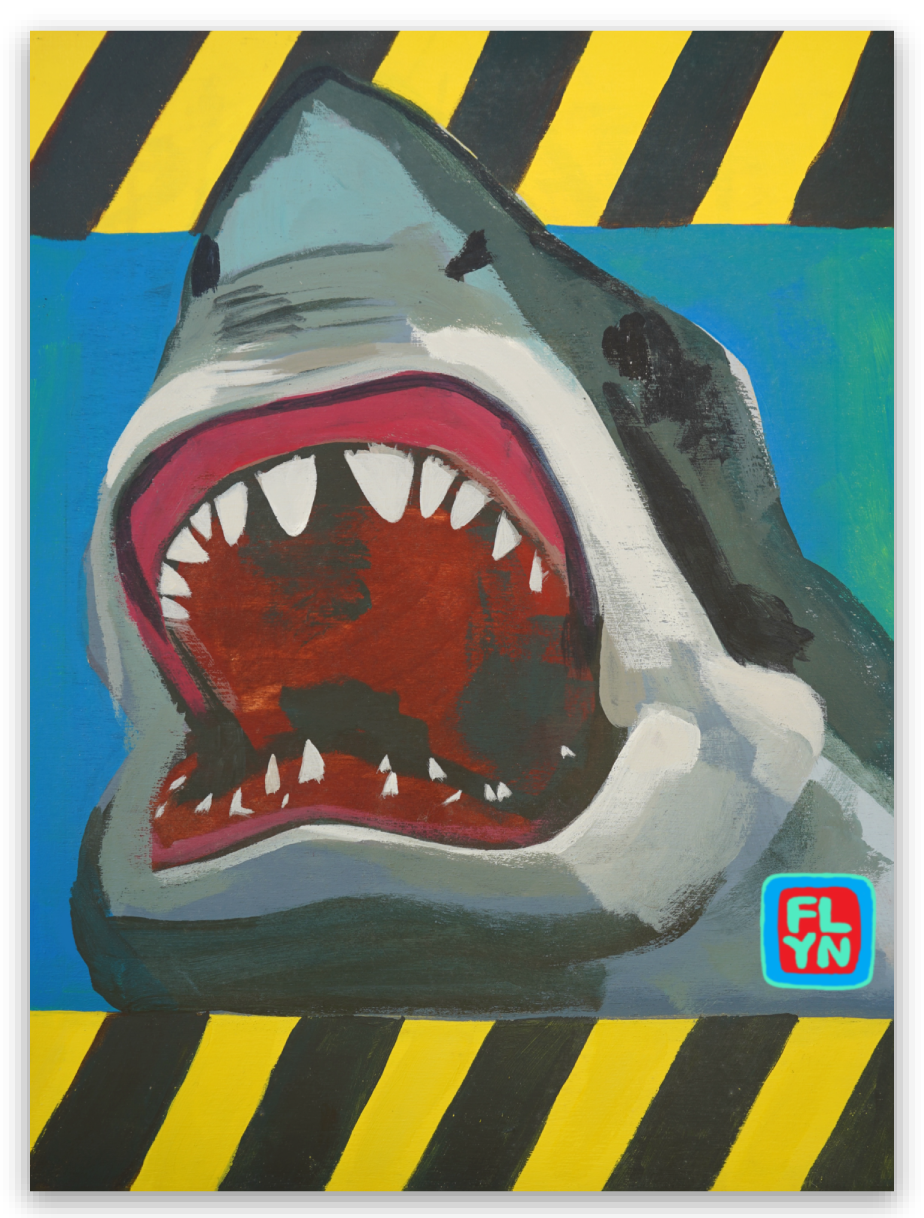 Shark sticker
