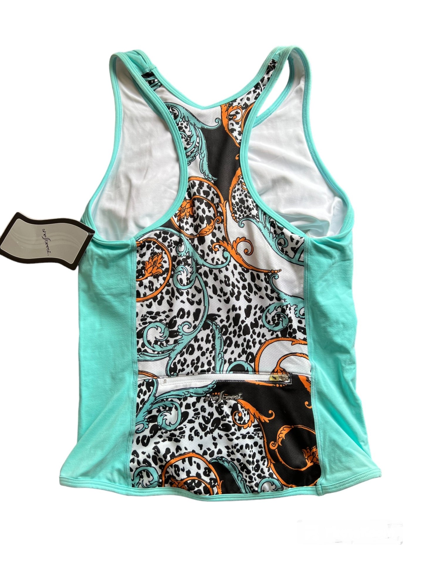 Shebeest Women's Tri Tank, Ocean Sheba, Medium