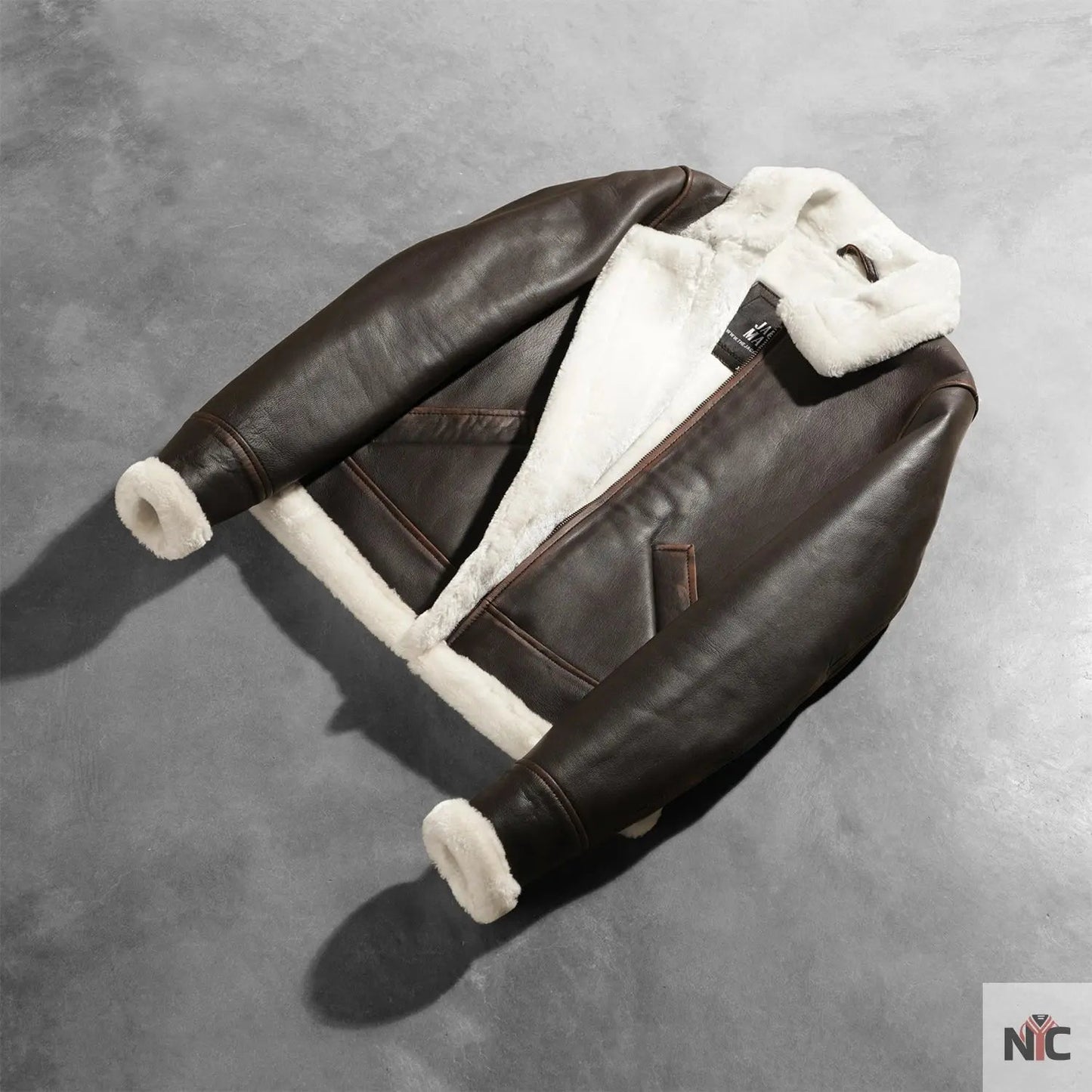 Sherilyn B-3 Brown Leather Bomber Jacket