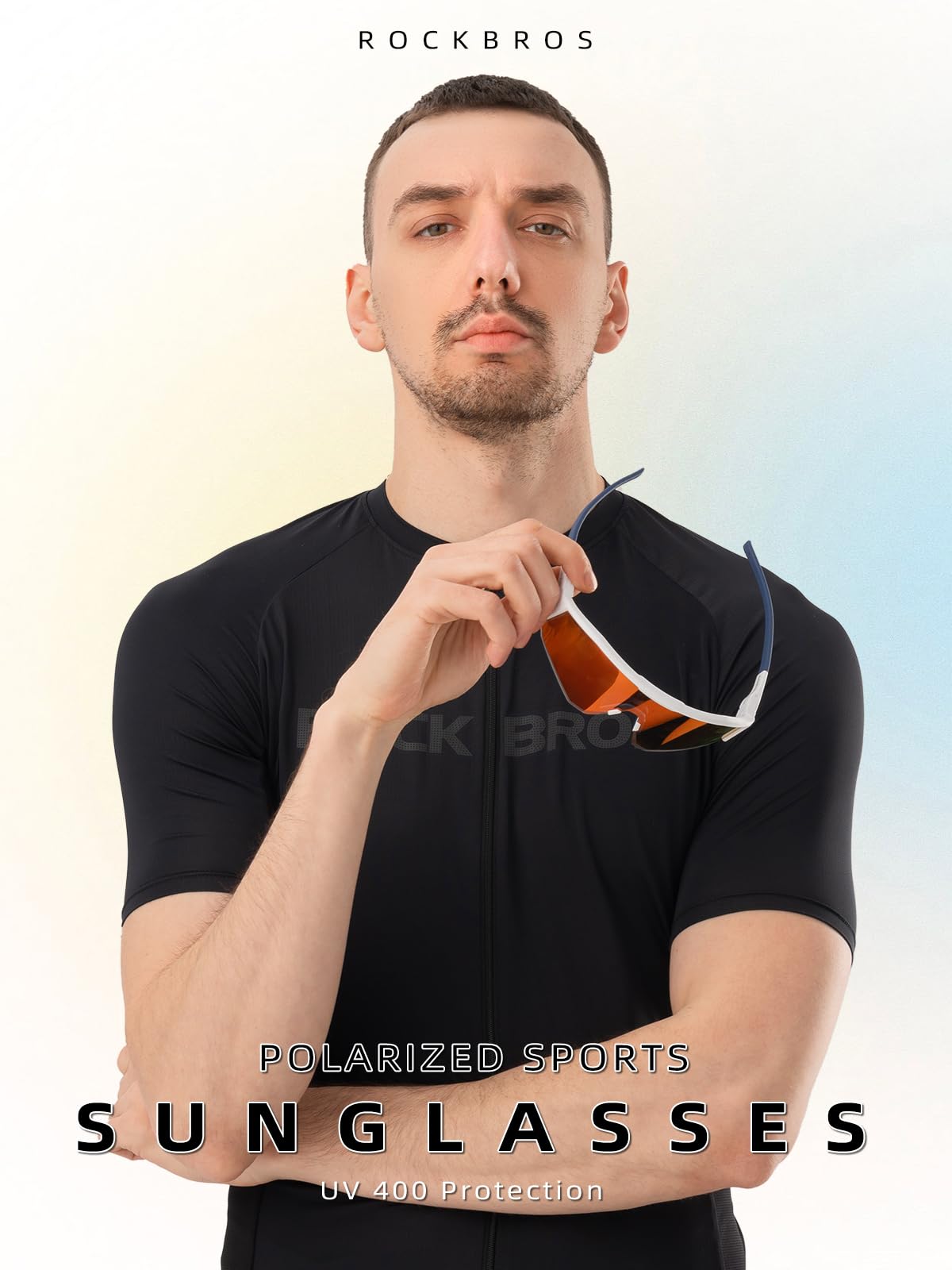 ROCKBROS Polarized Sunglasses Lightweight UV400 Protection Adjustable Fit