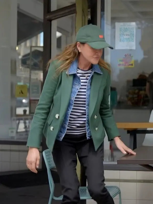 Shrinking S02 Christa Miller Green Blazer