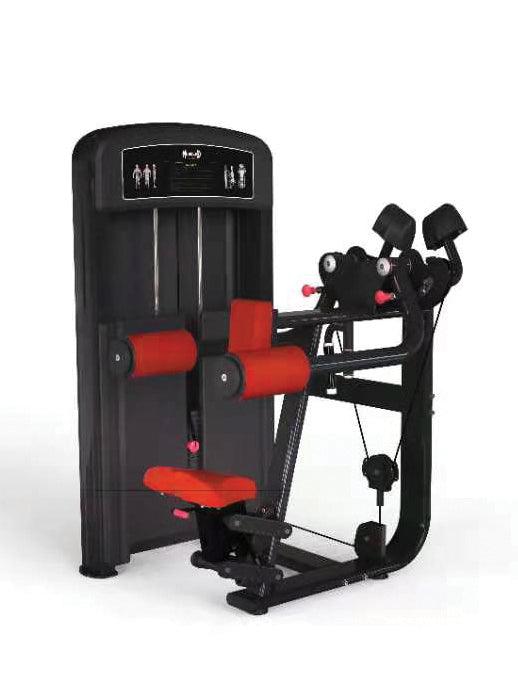 Elite Selectorized Side Lateral Raise - Muscle D Fitness - Commercial - Adjustable Seated - Pin Selectorized - Padded Shoulder Workout