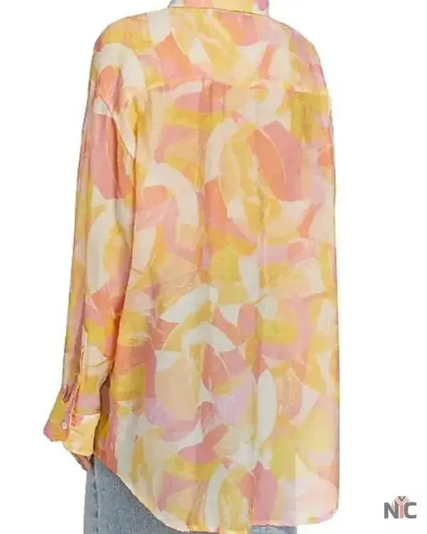 Sirens S01 Milly Alcock Orange Printed Shirt