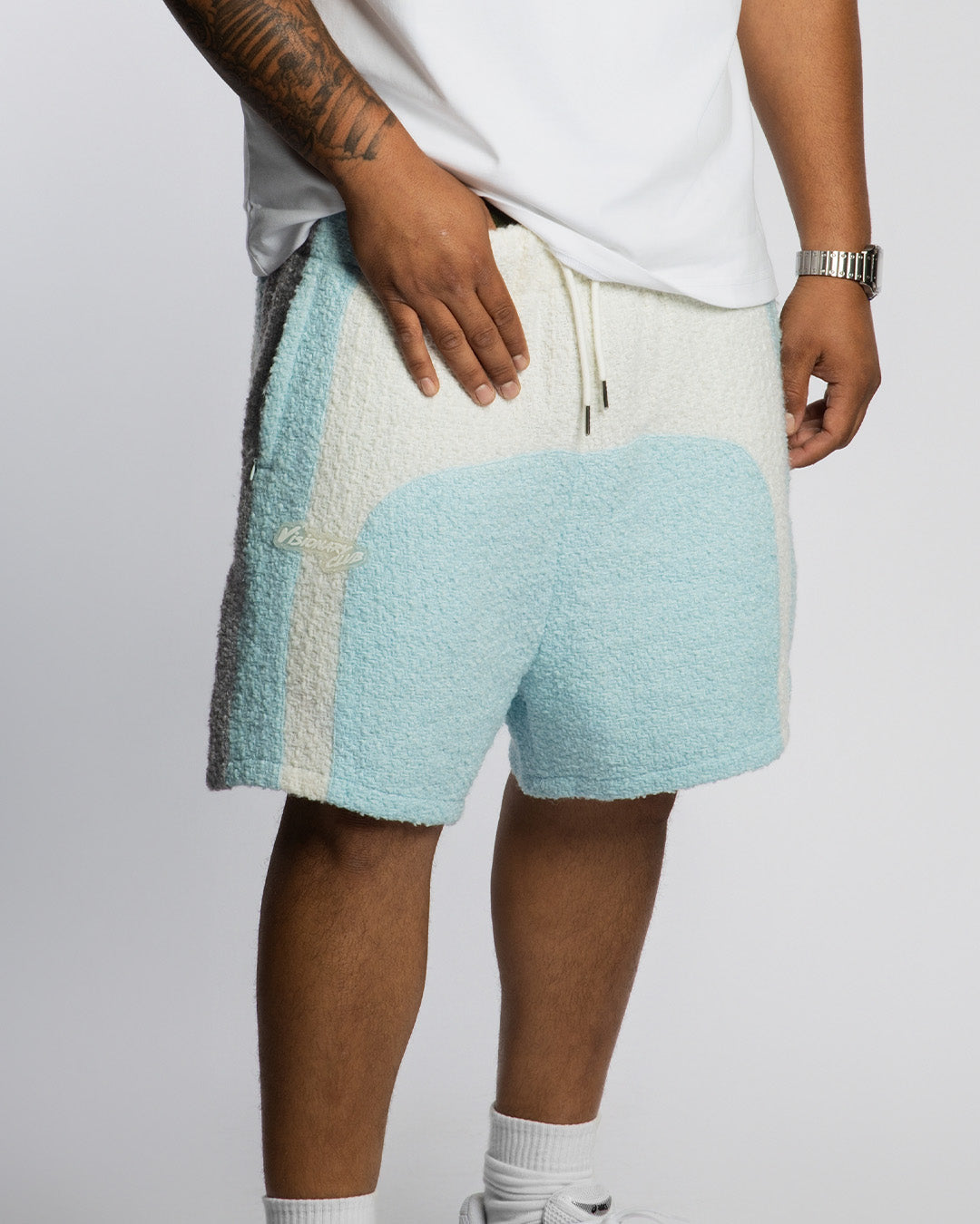 "RADIANT AURA" V2 SHORTS (FROSTED FLURRY)