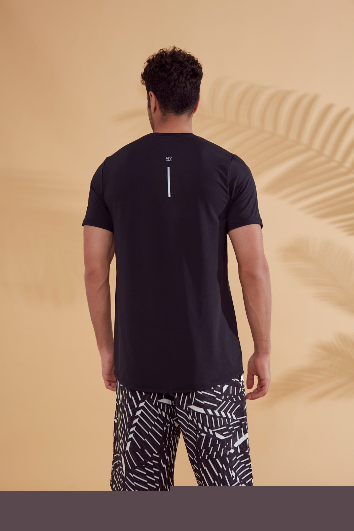 Lycra Black Men's Swim Shirts T2341
