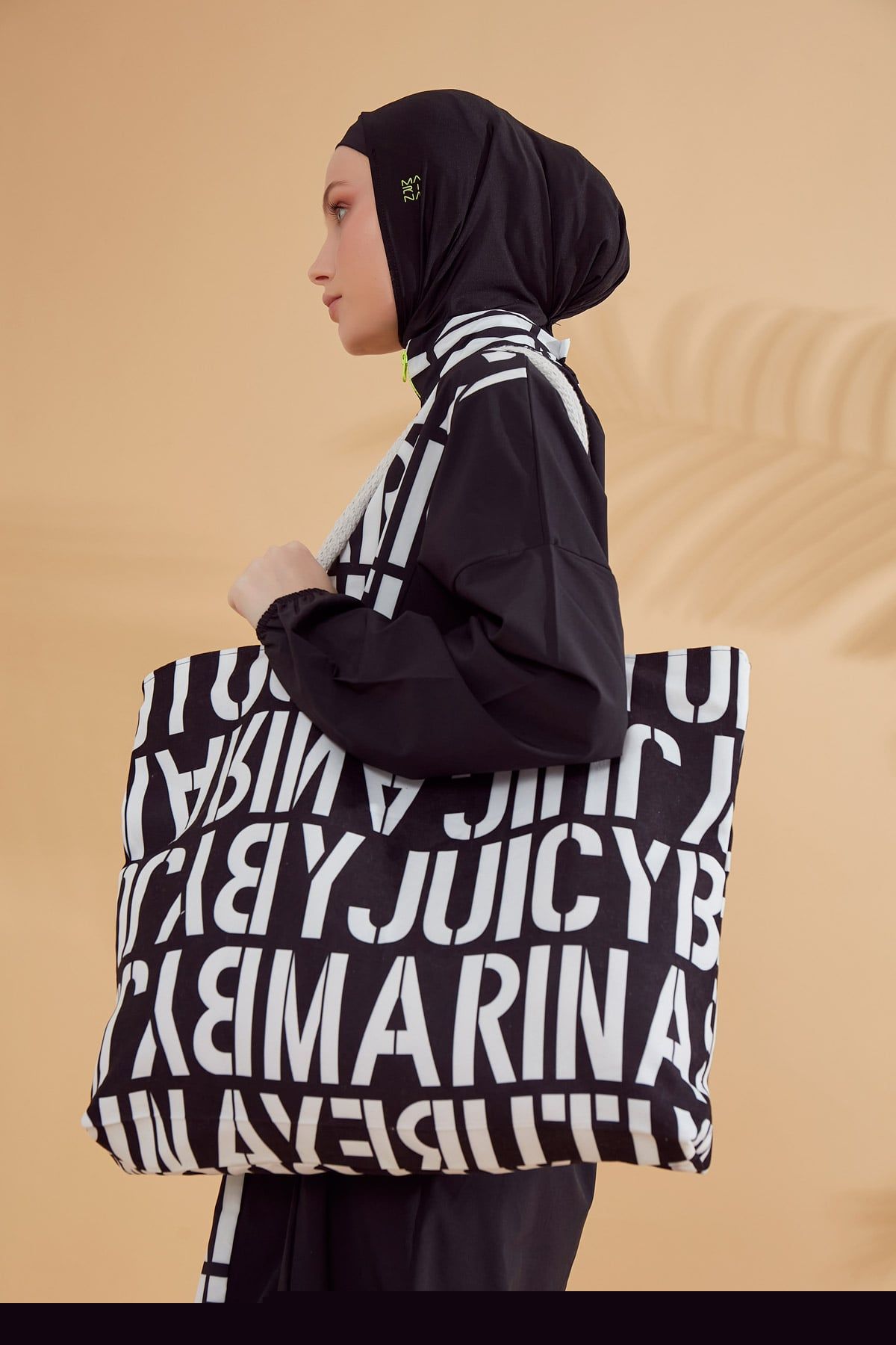 Black Beach Bag C2301