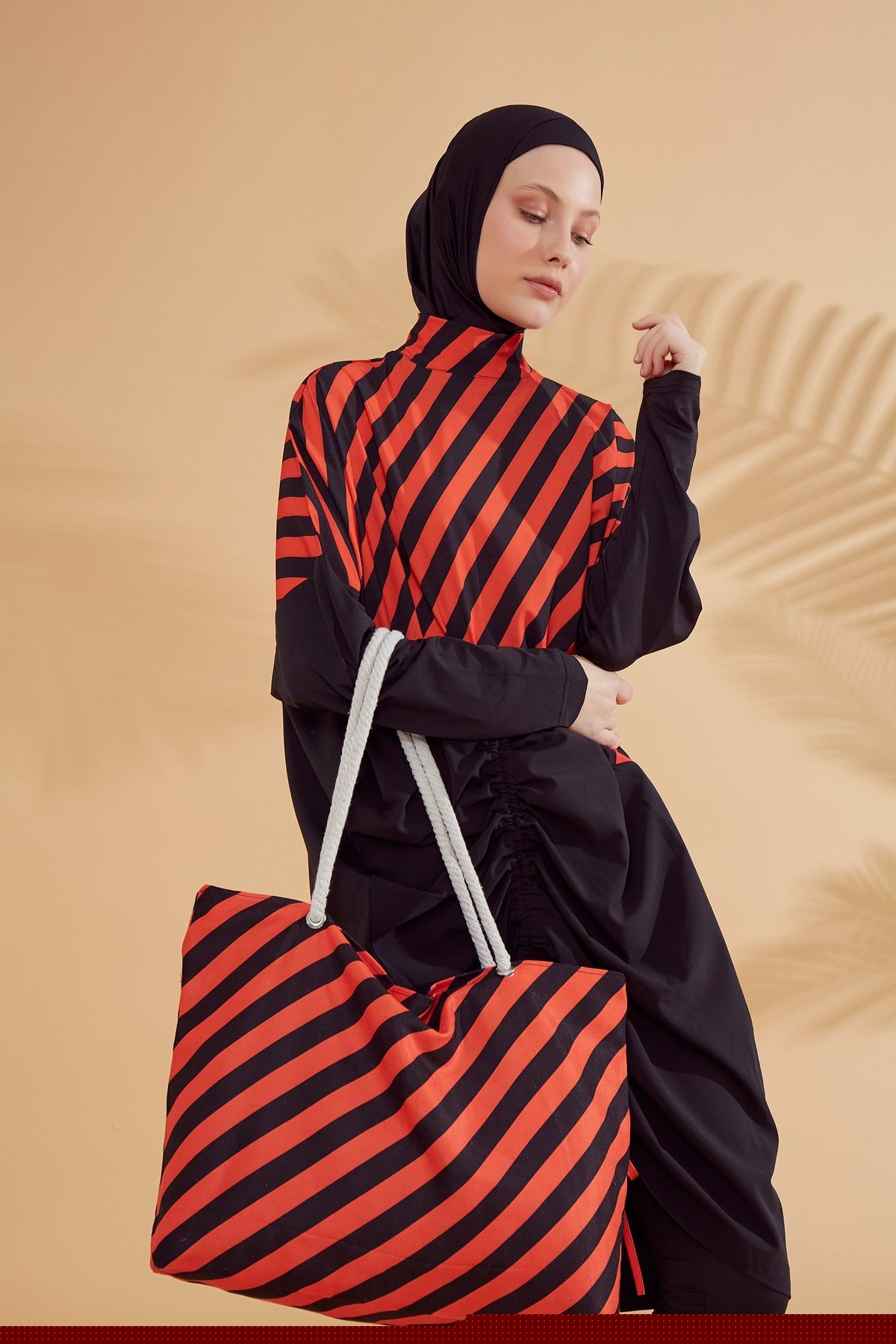Black Beach Bag C2307