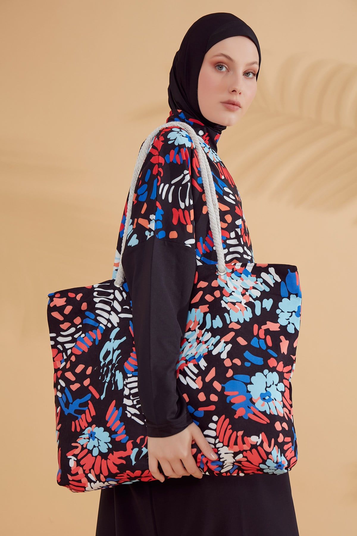 Black Beach Bag C2313