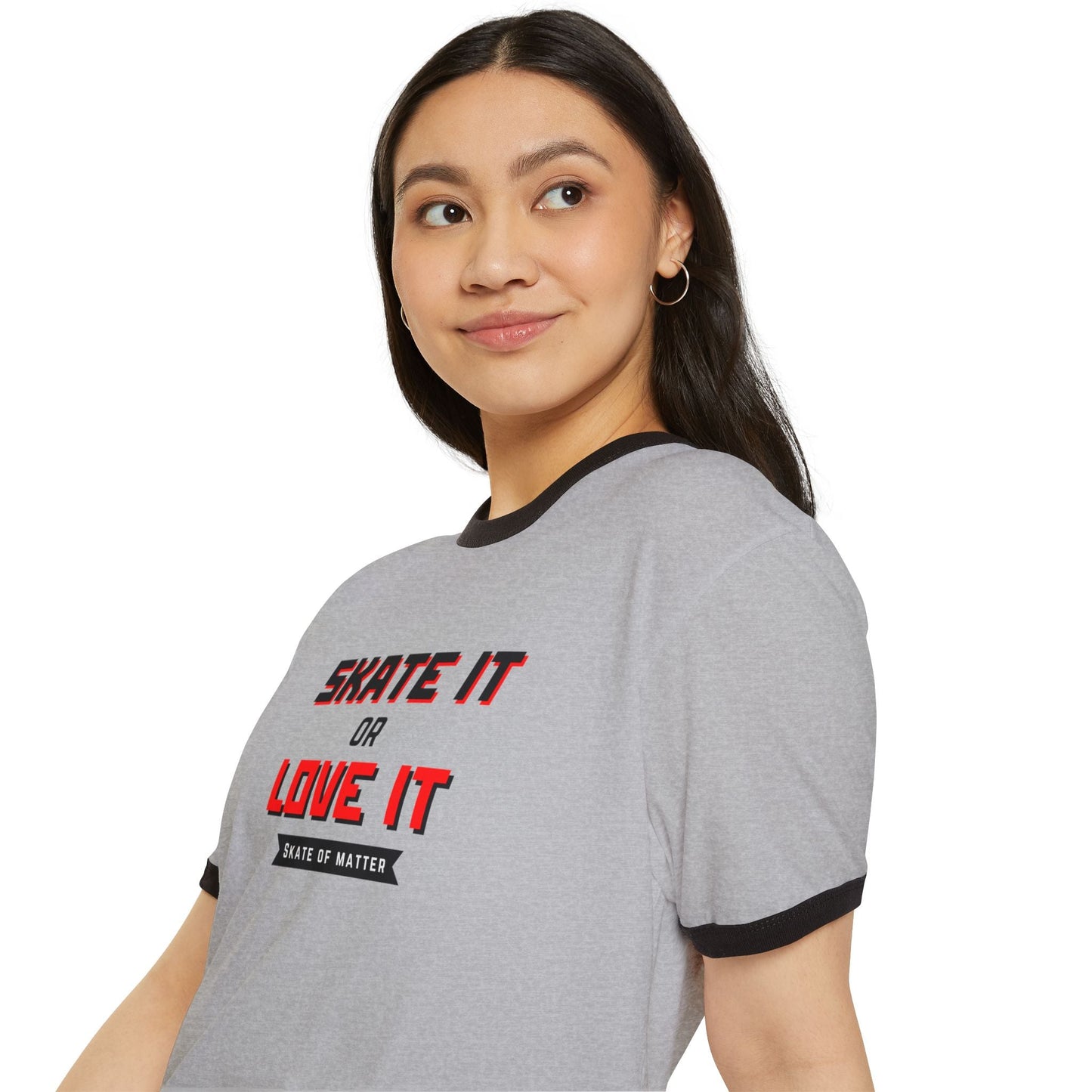 Skate It or Love It Unisex Cotton Ringer T-Shirt