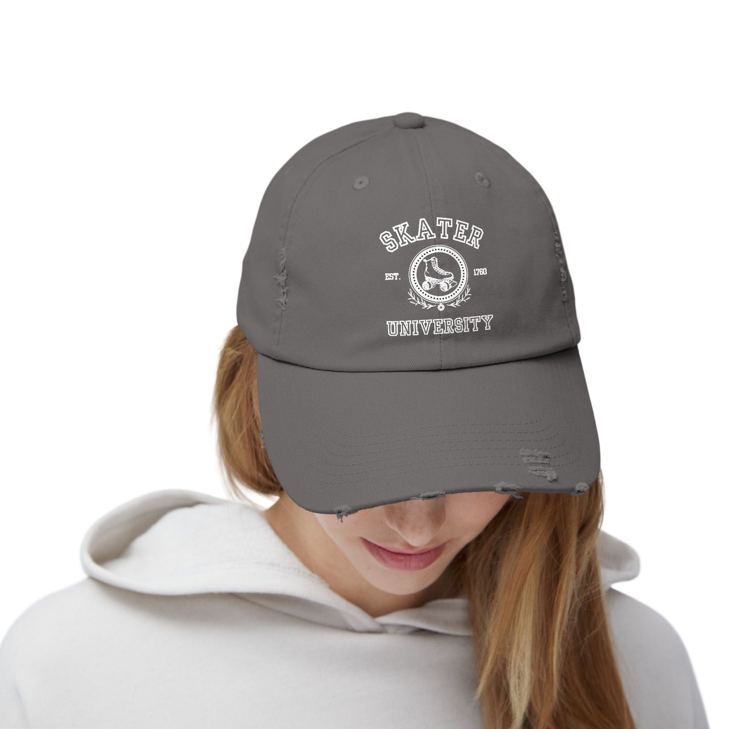 Skater University Distressed Cap