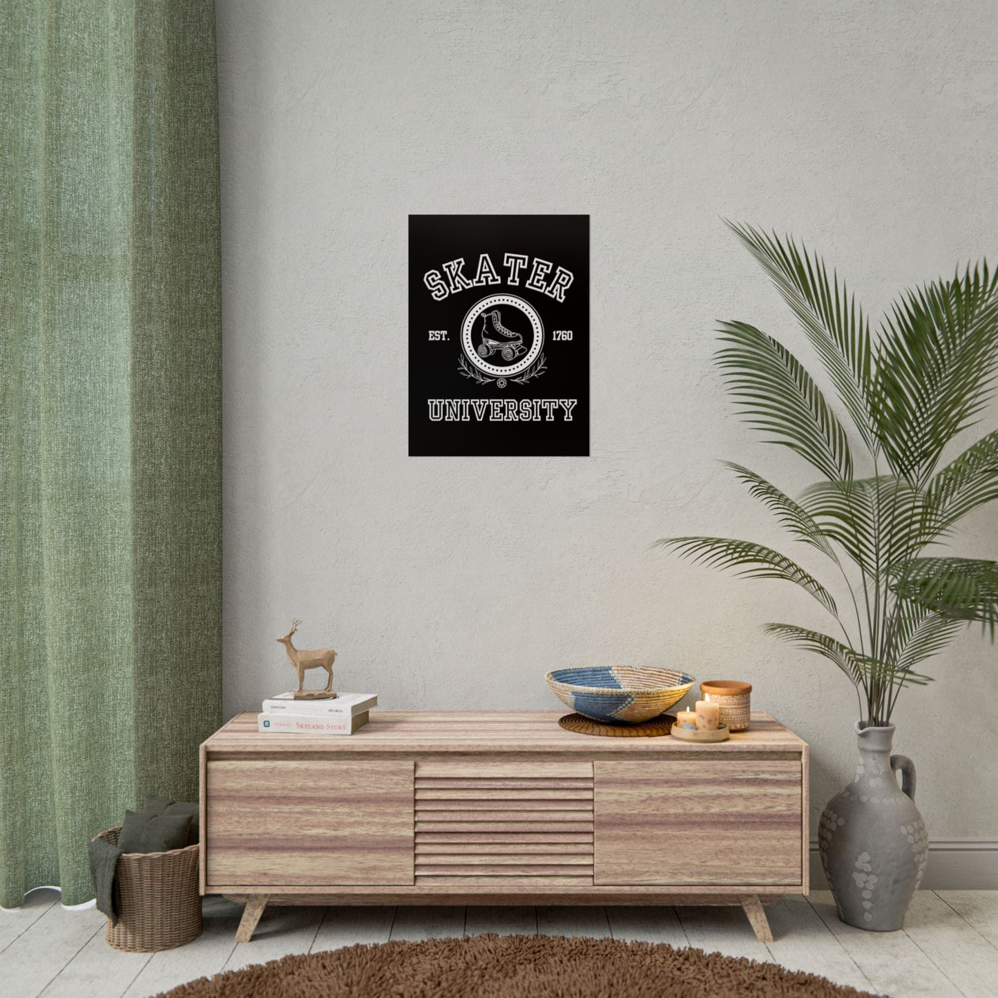 Skater University Rolled Poster
