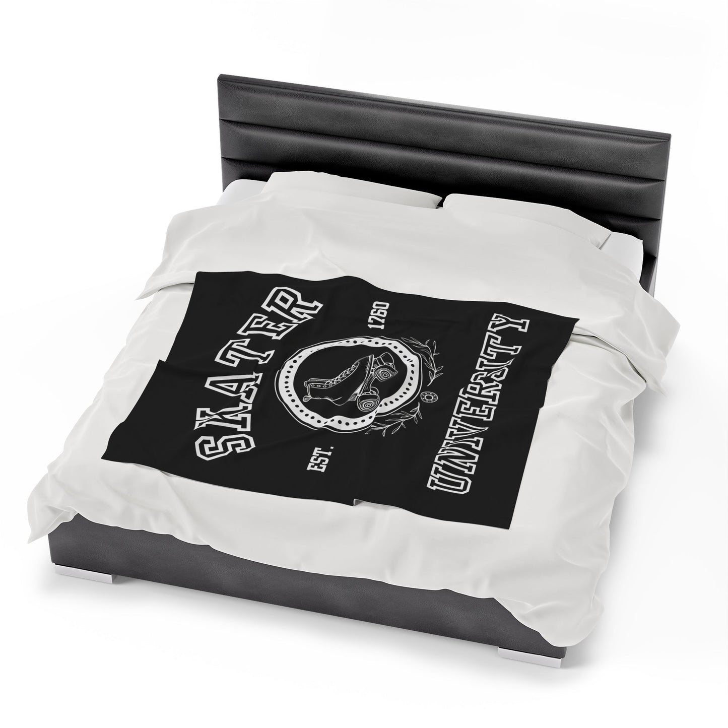 Skater University Velveteen Plush Blanket