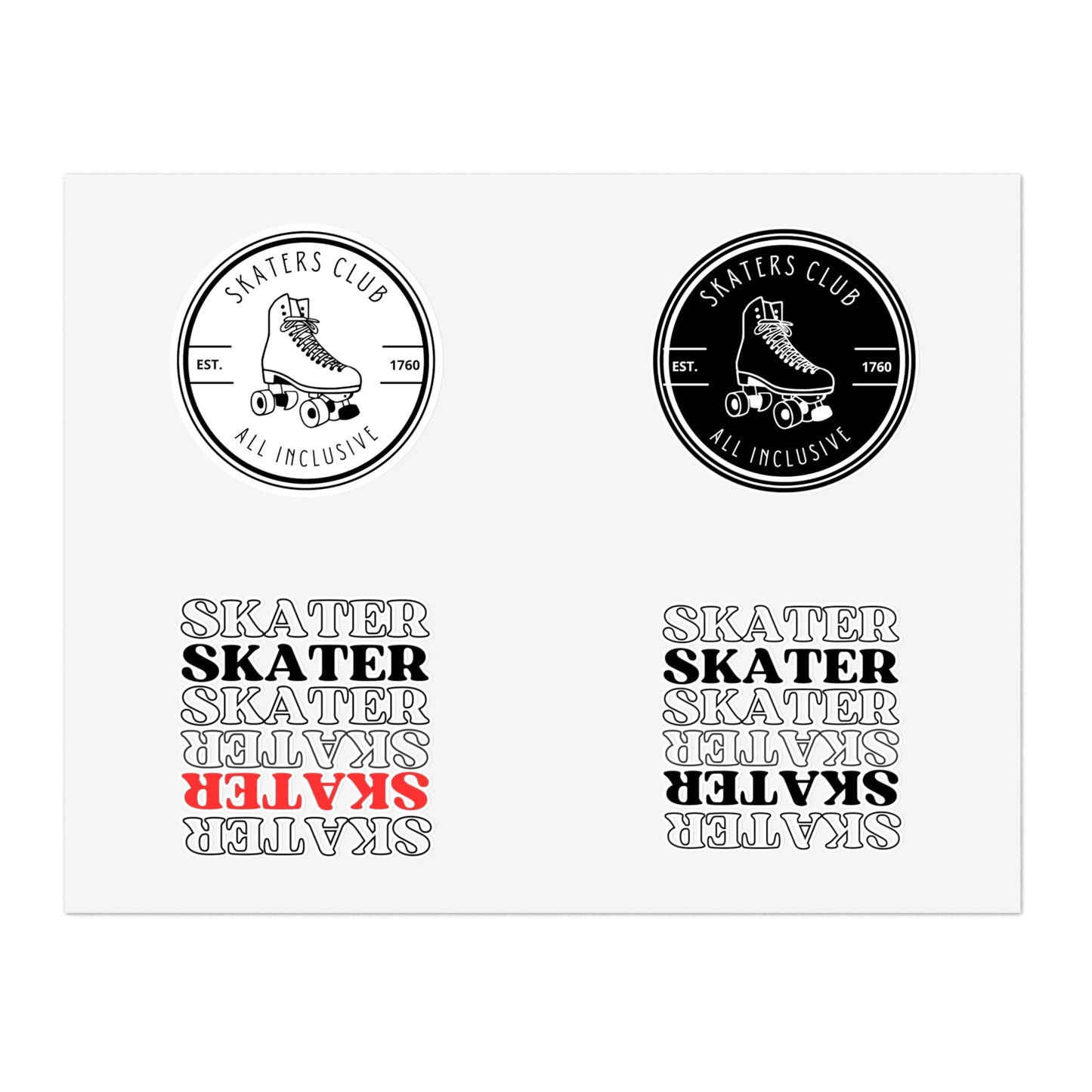 Skater Variety Sticker Sheet