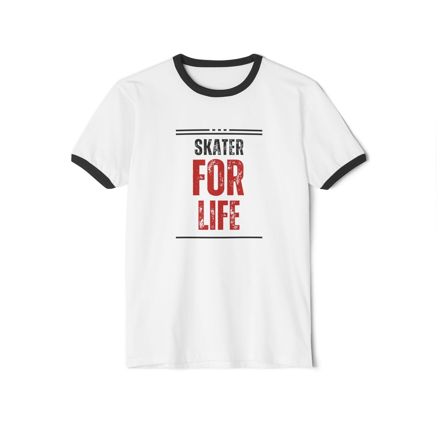 Skater for Life Unisex Cotton Ringer T-Shirt