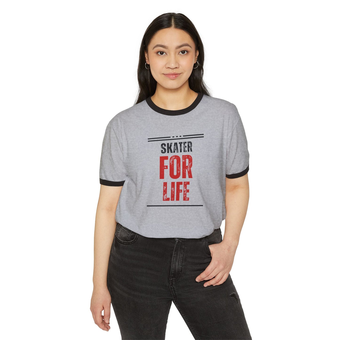 Skater for Life Unisex Cotton Ringer T-Shirt