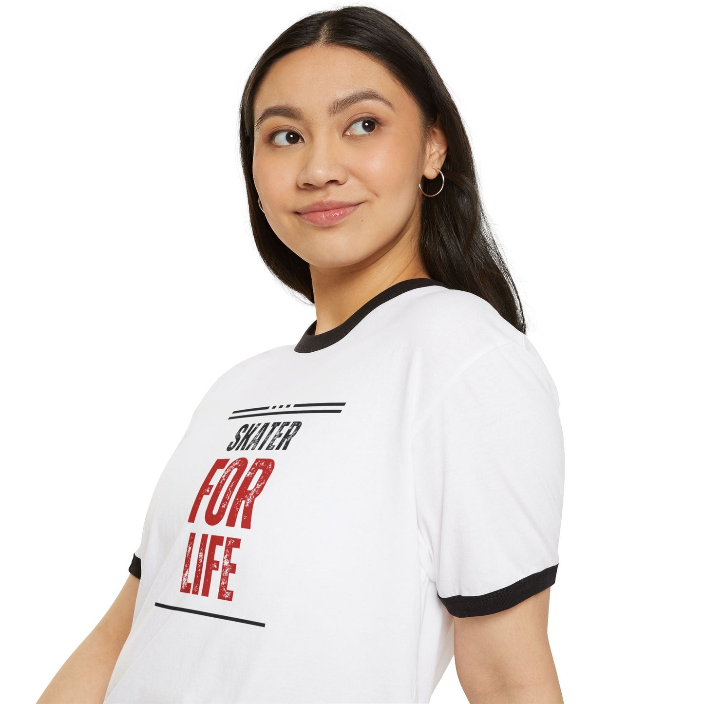 Skater for Life Unisex Cotton Ringer T-Shirt