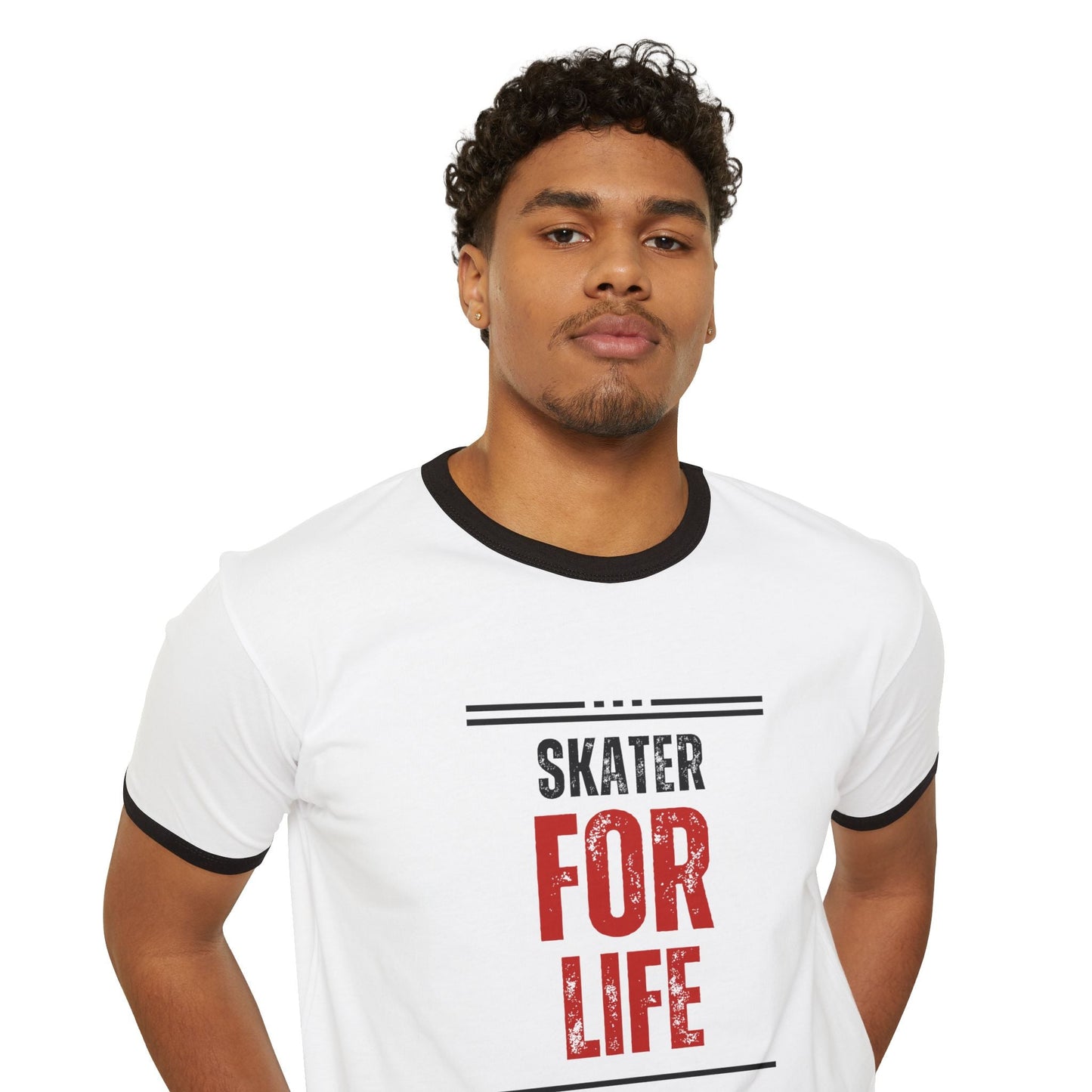 Skater for Life Unisex Cotton Ringer T-Shirt