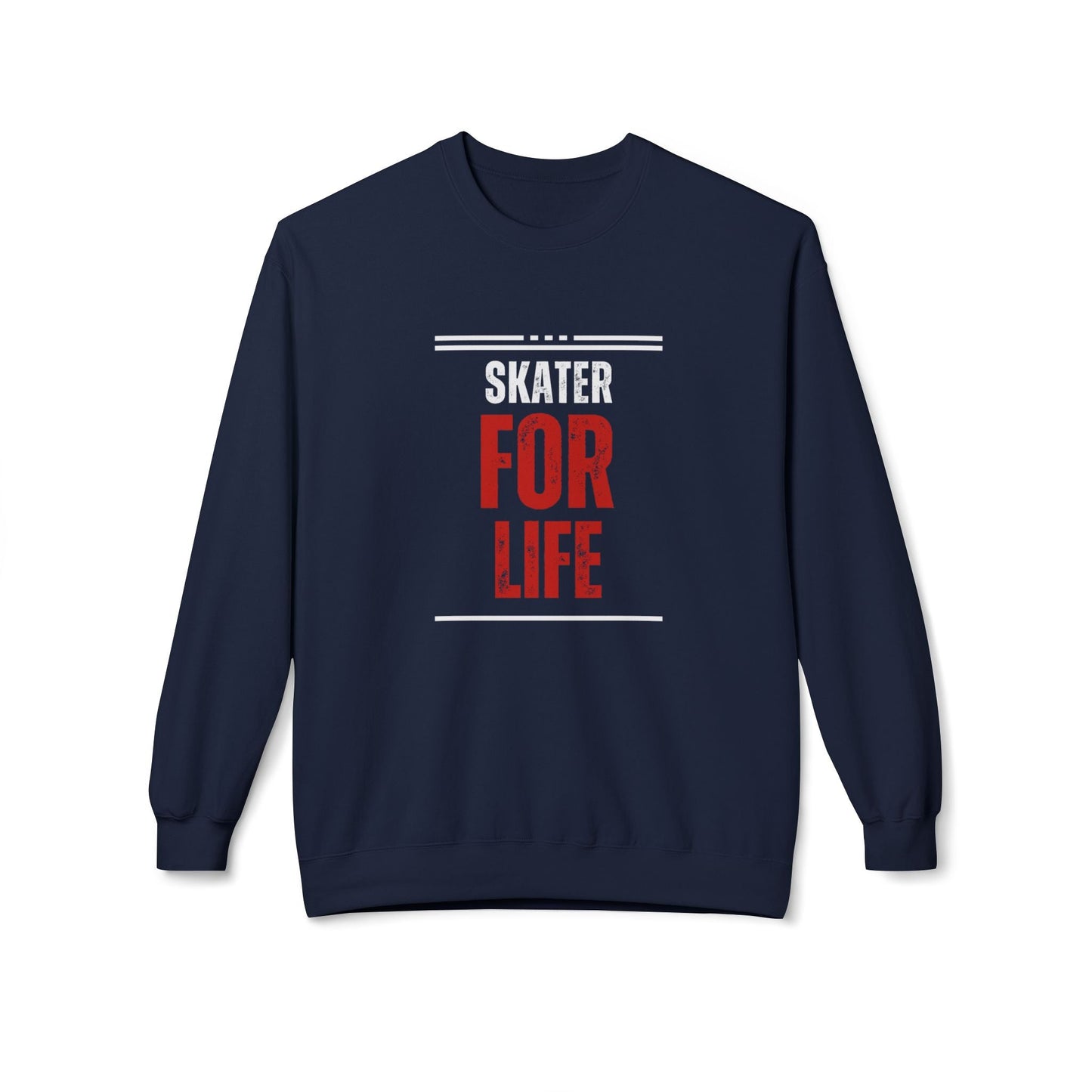 Skater for Life Unisex Fleece Crewneck Sweatshirt