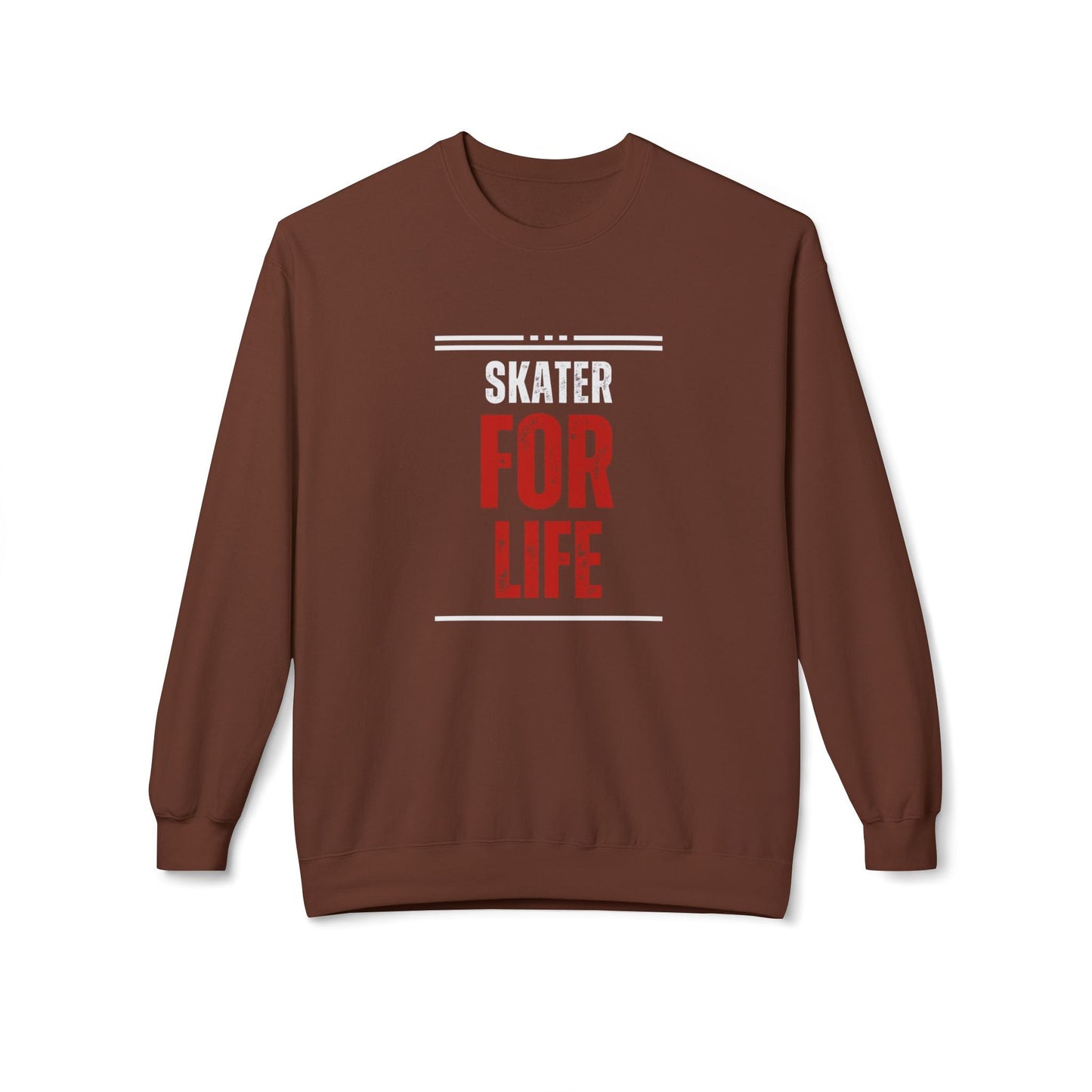 Skater for Life Unisex Fleece Crewneck Sweatshirt