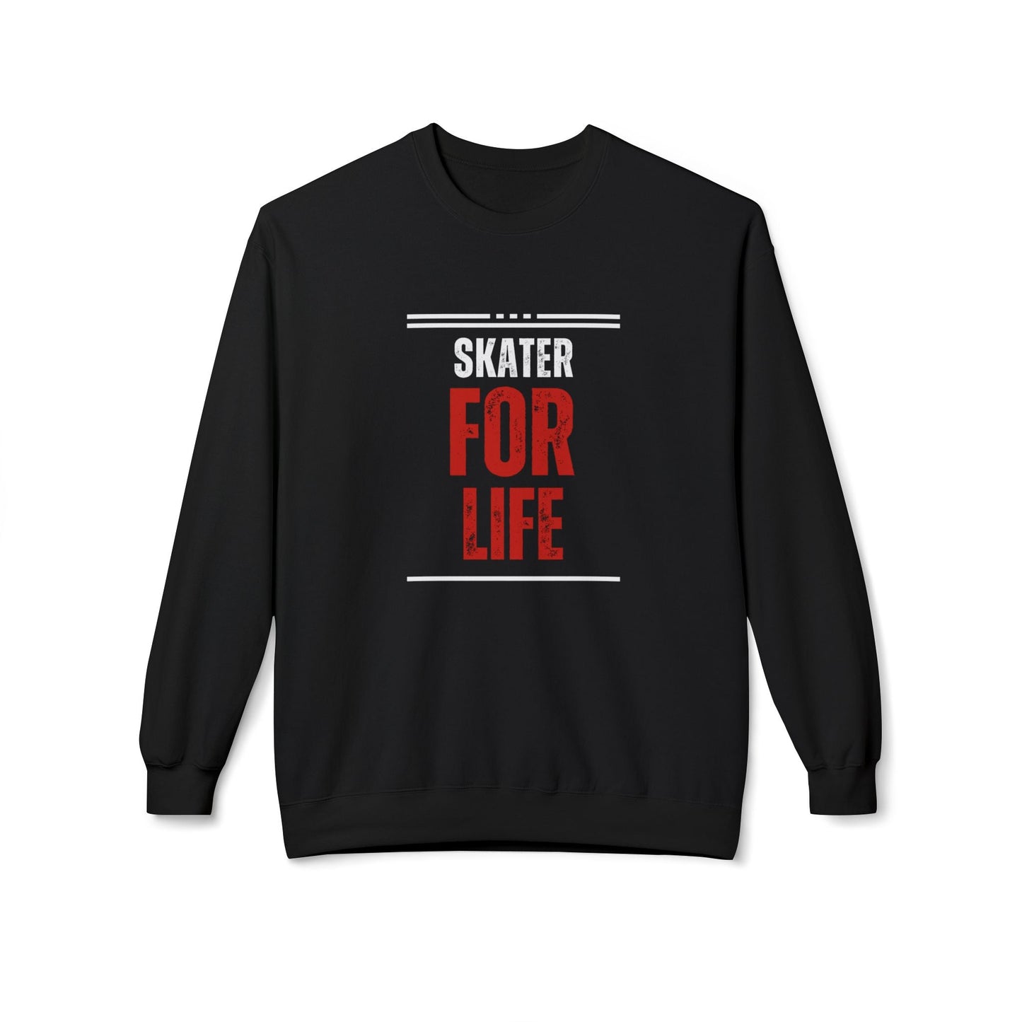 Skater for Life Unisex Fleece Crewneck Sweatshirt