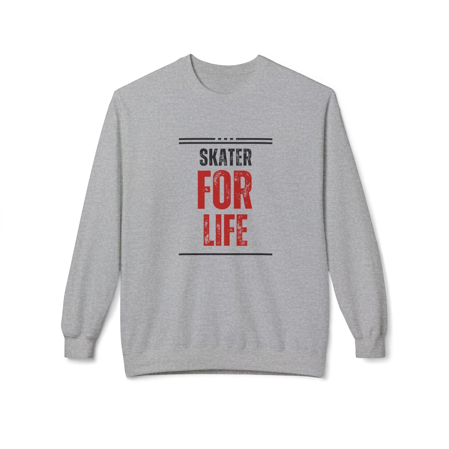 Skater for Life Unisex Fleece Crewneck Sweatshirt