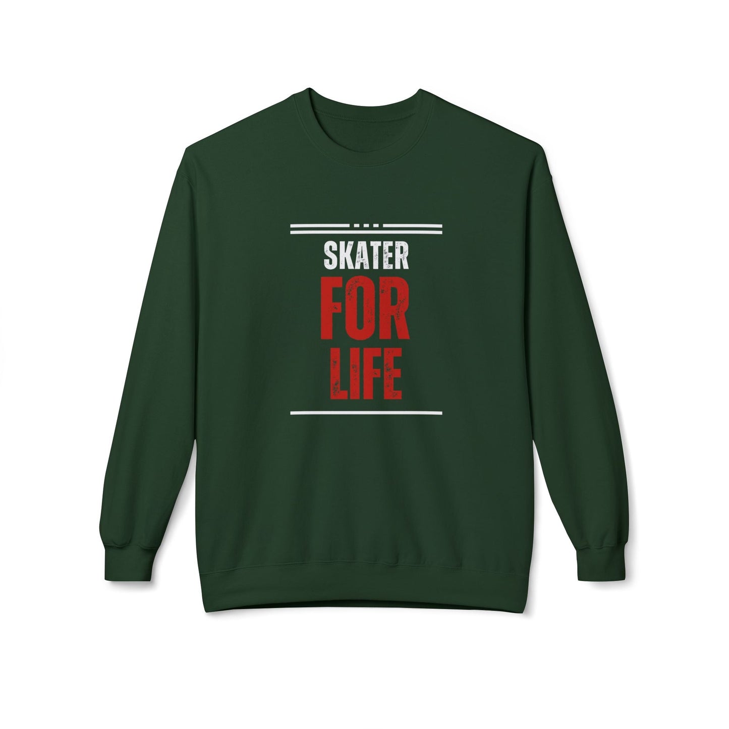 Skater for Life Unisex Fleece Crewneck Sweatshirt