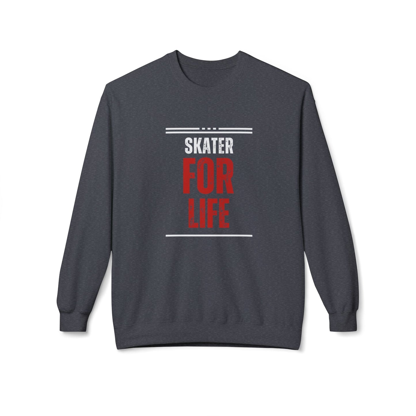 Skater for Life Unisex Fleece Crewneck Sweatshirt