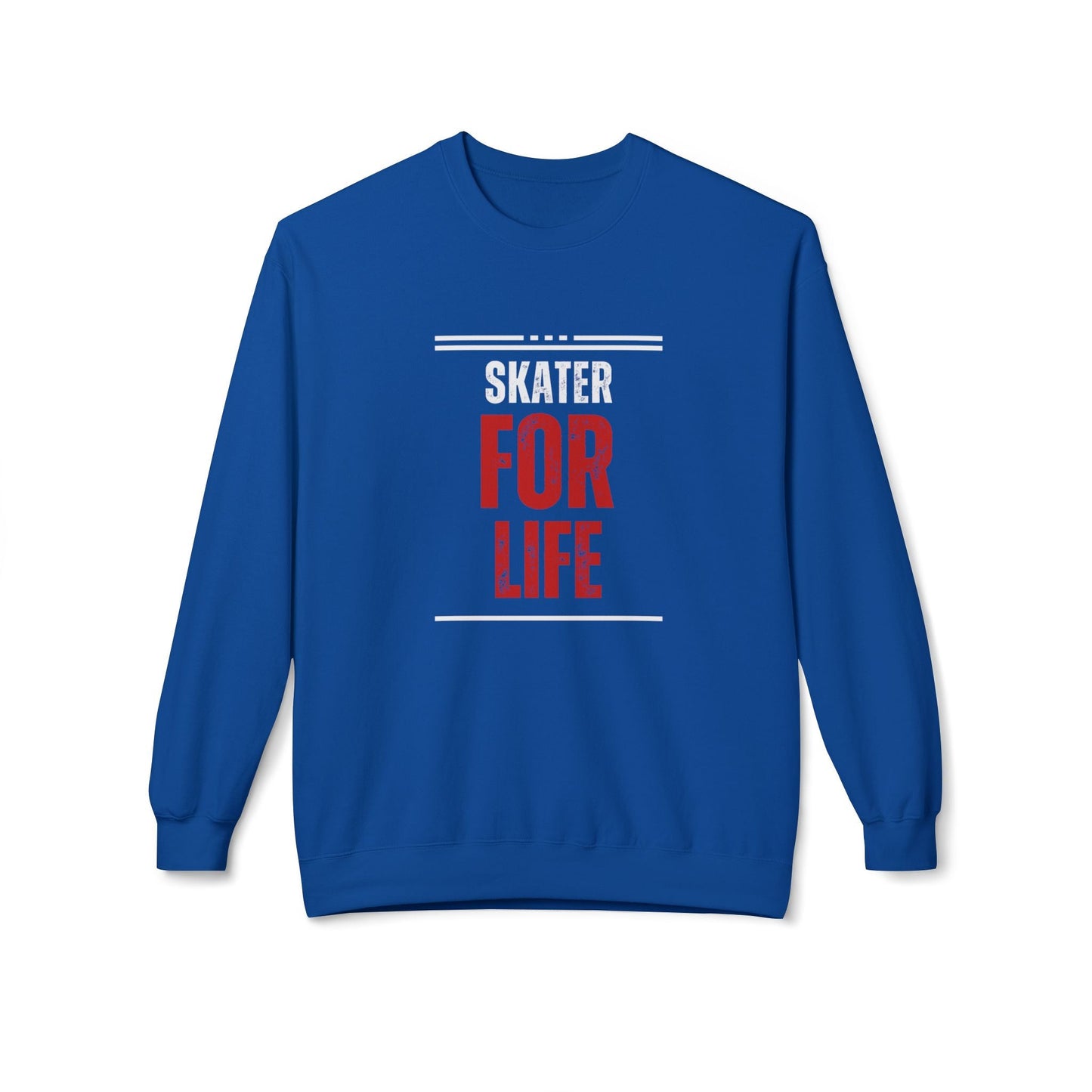 Skater for Life Unisex Fleece Crewneck Sweatshirt