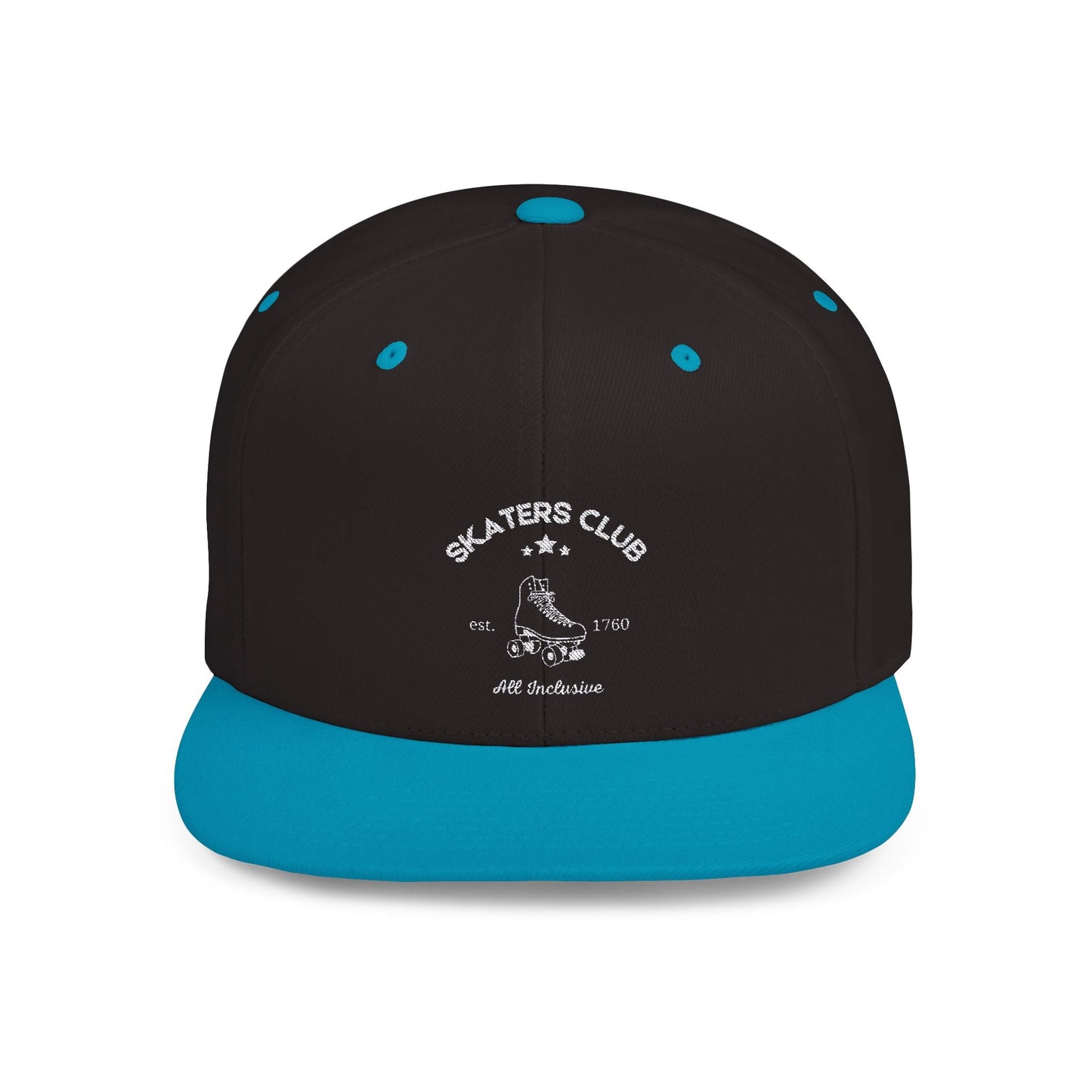 Skaters Club Embroidered Flat Bill Snapback