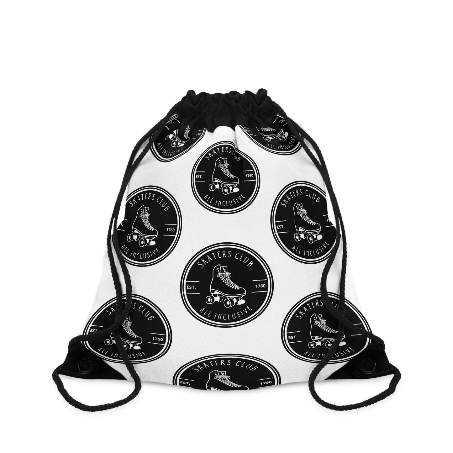 Skaters Club Round Logo Drawstring Bag