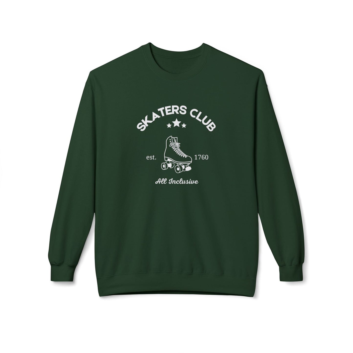 Skaters Club Unisex Fleece Crewneck Sweatshirt