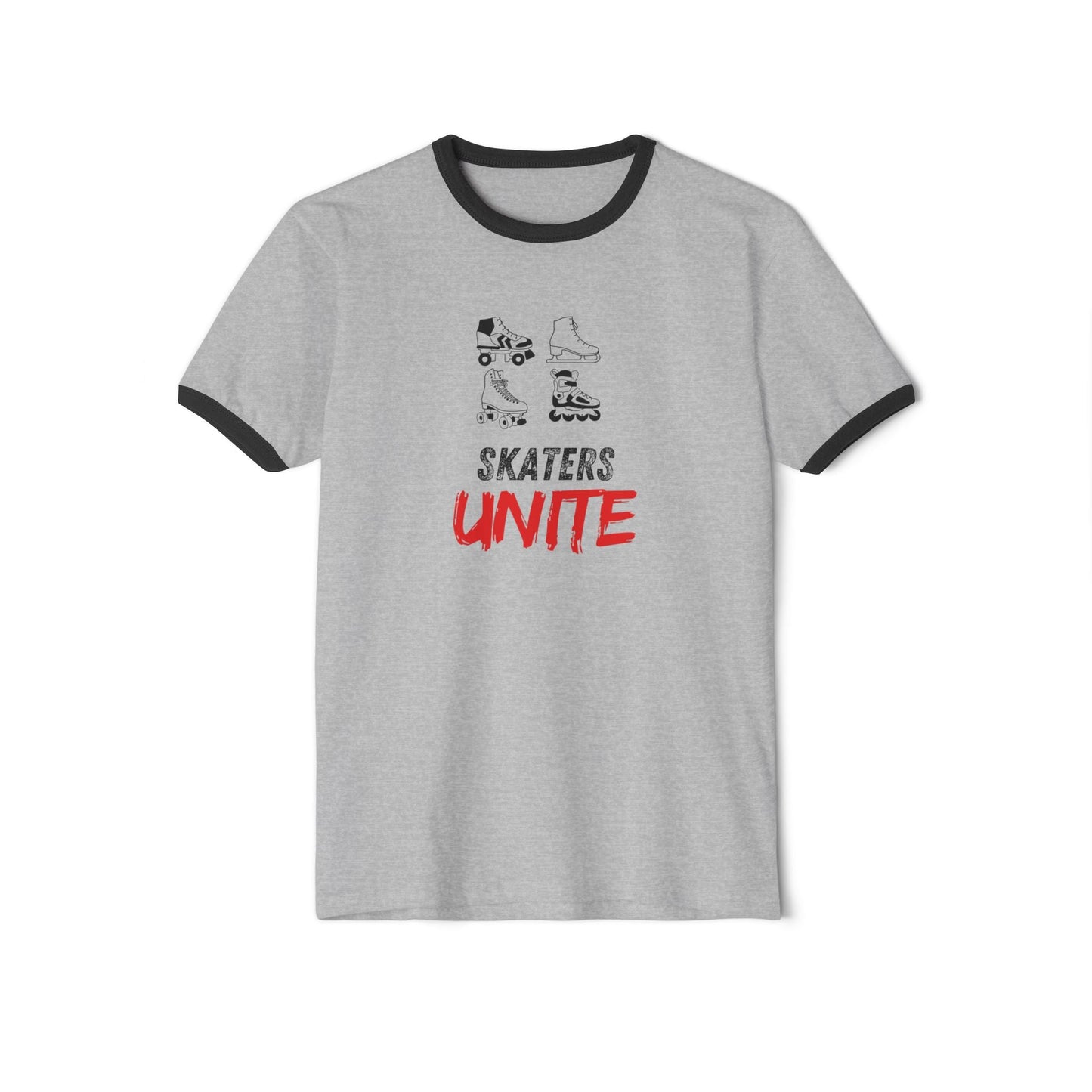 Skaters Unite Unisex Cotton Ringer T-Shirt