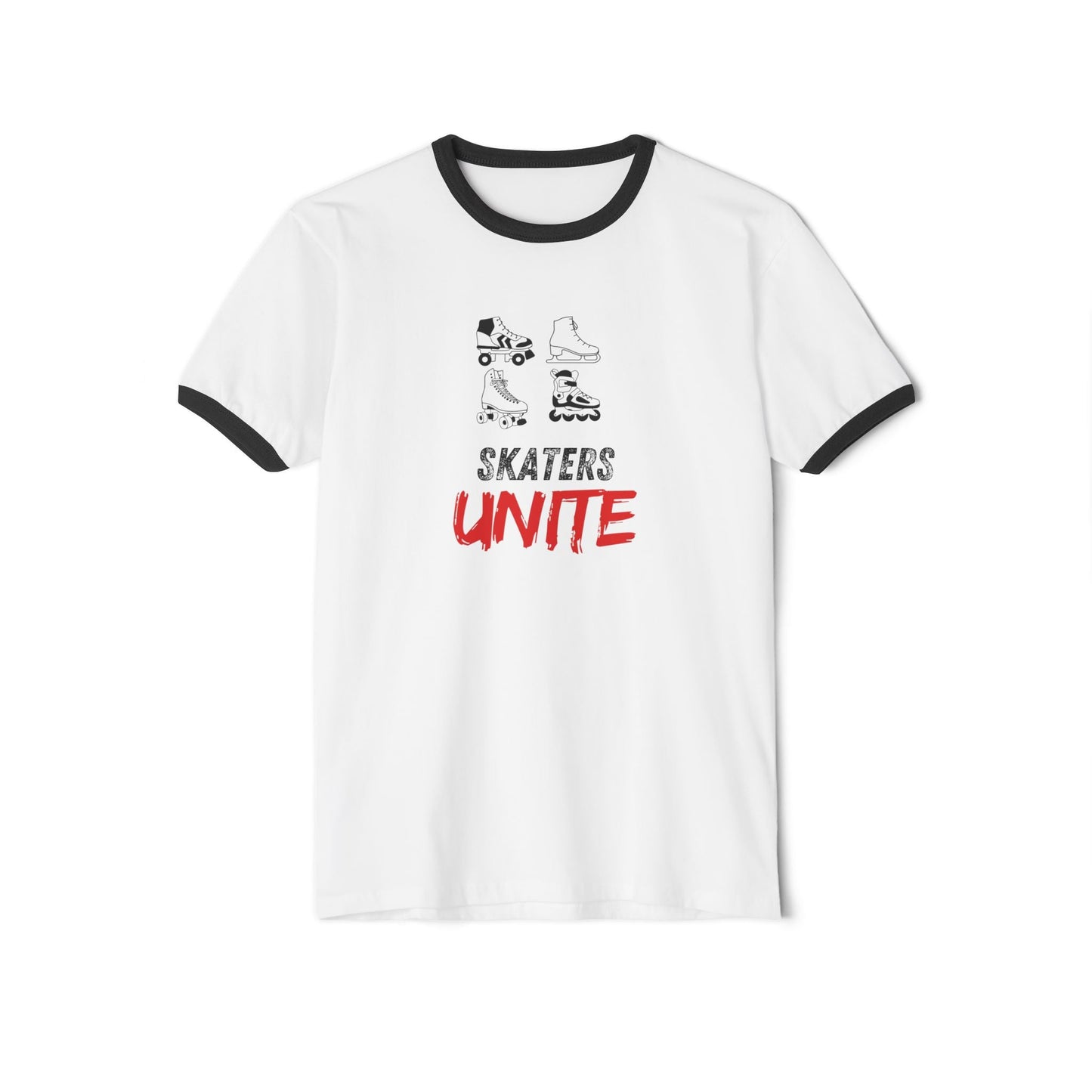 Skaters Unite Unisex Cotton Ringer T-Shirt
