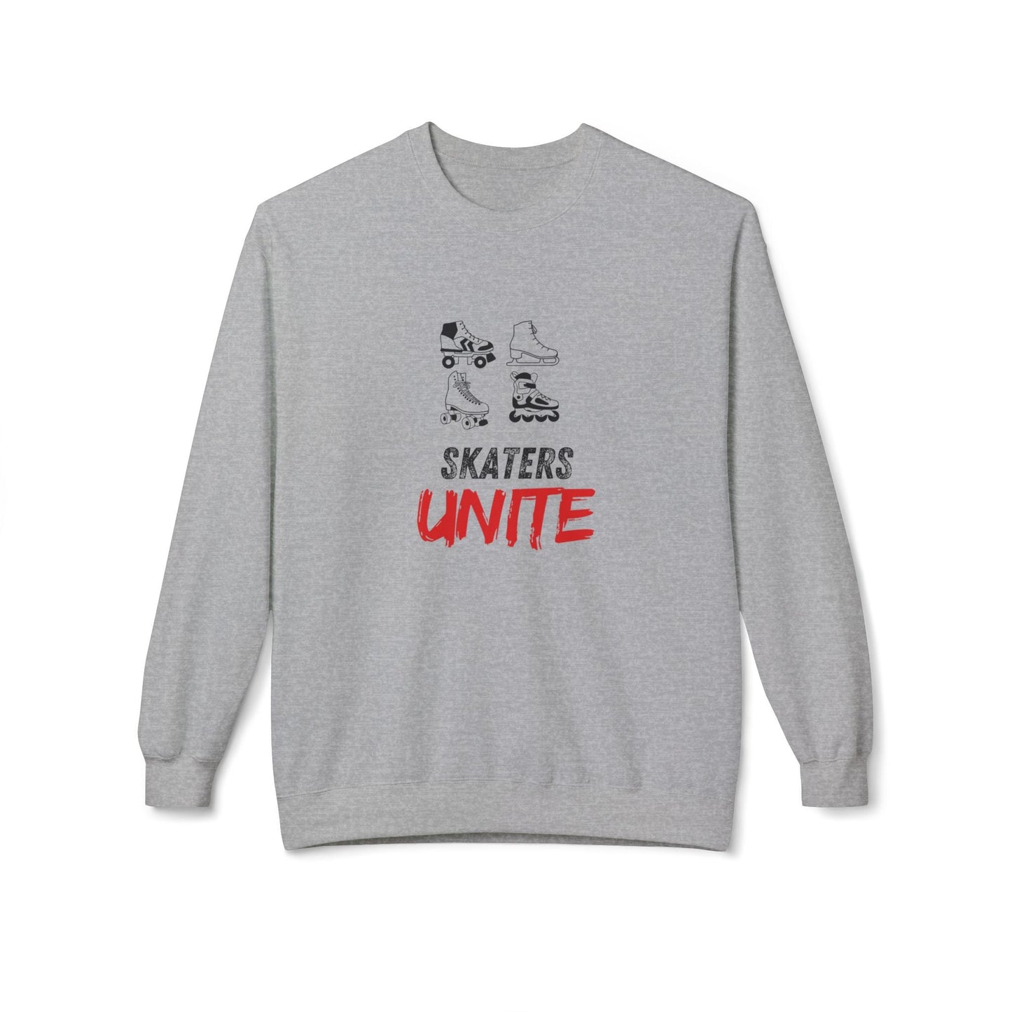 Skaters Unite Unisex Fleece Crewneck Sweatshirt