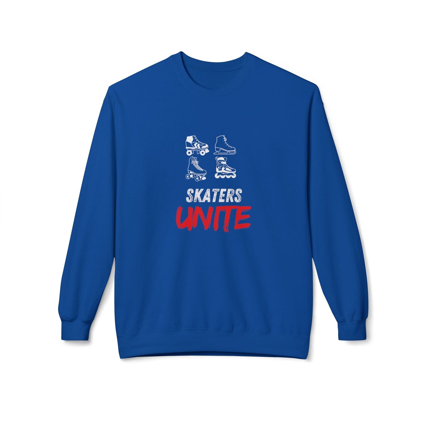 Skaters Unite Unisex Fleece Crewneck Sweatshirt
