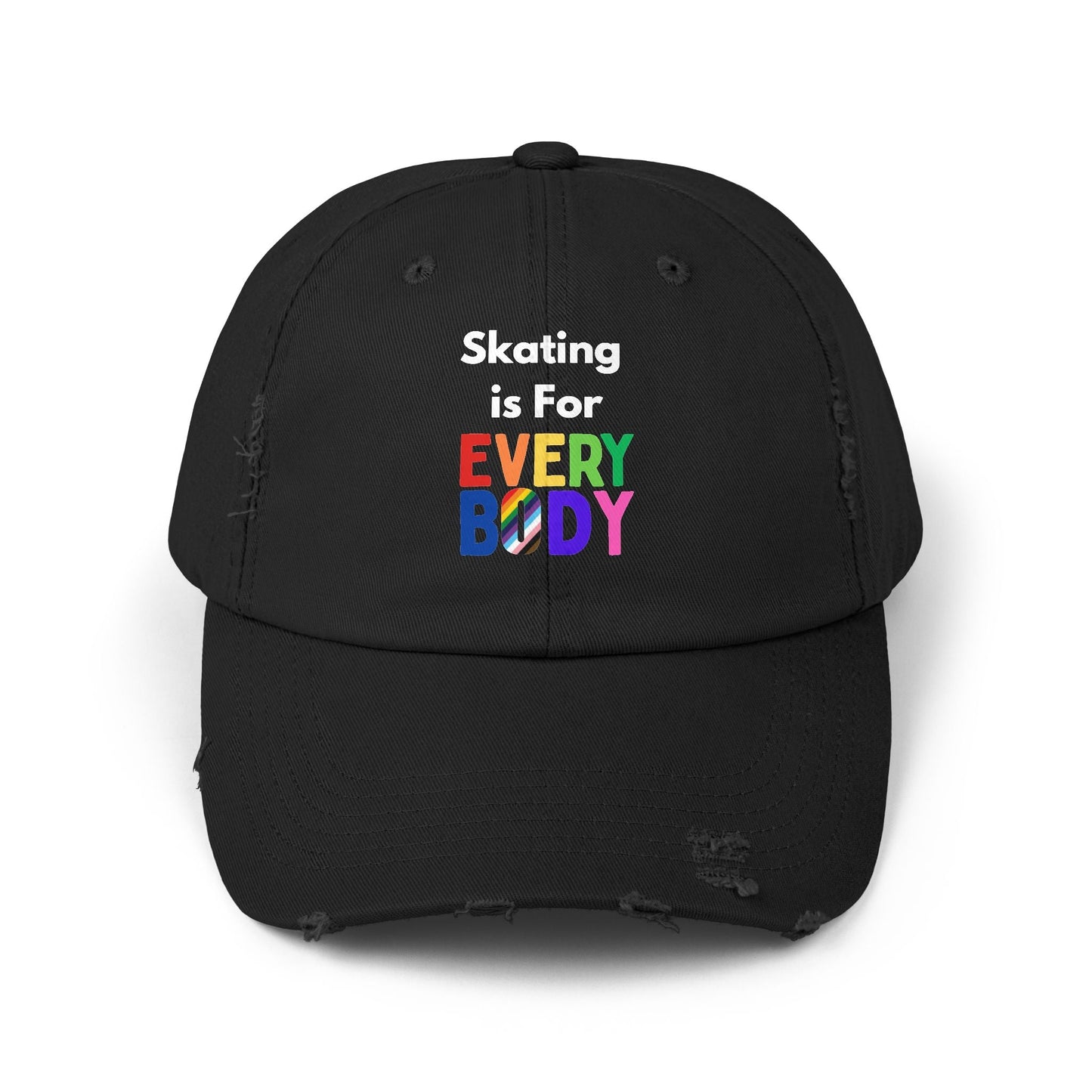Skating is For Everybody Distressed Cap
