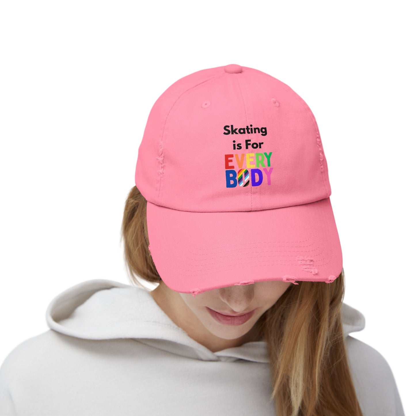 Skating is For Everybody Distressed Cap