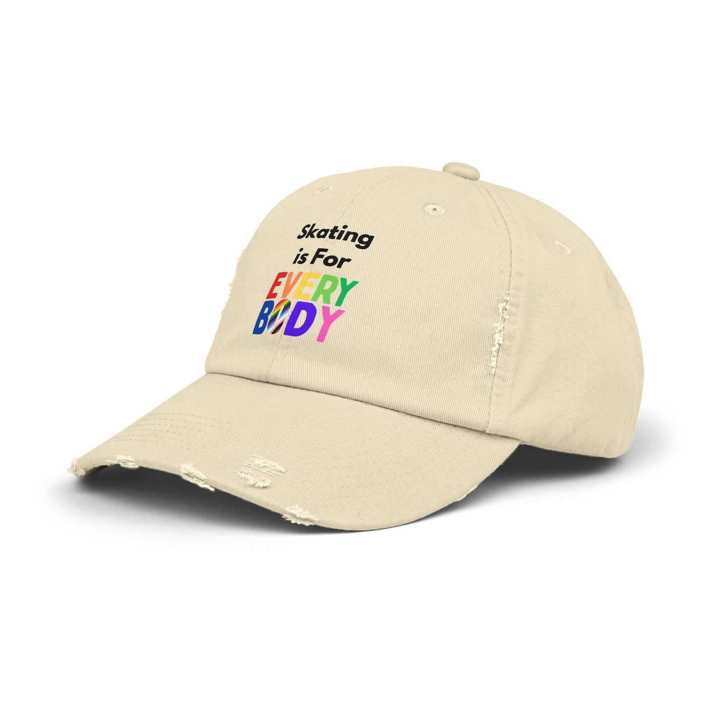 Skating is For Everybody Distressed Cap