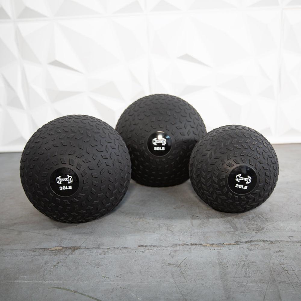 Muscle D Slam Ball - Muscle D Fitness - Tire Track Design - Thick Outer Shell