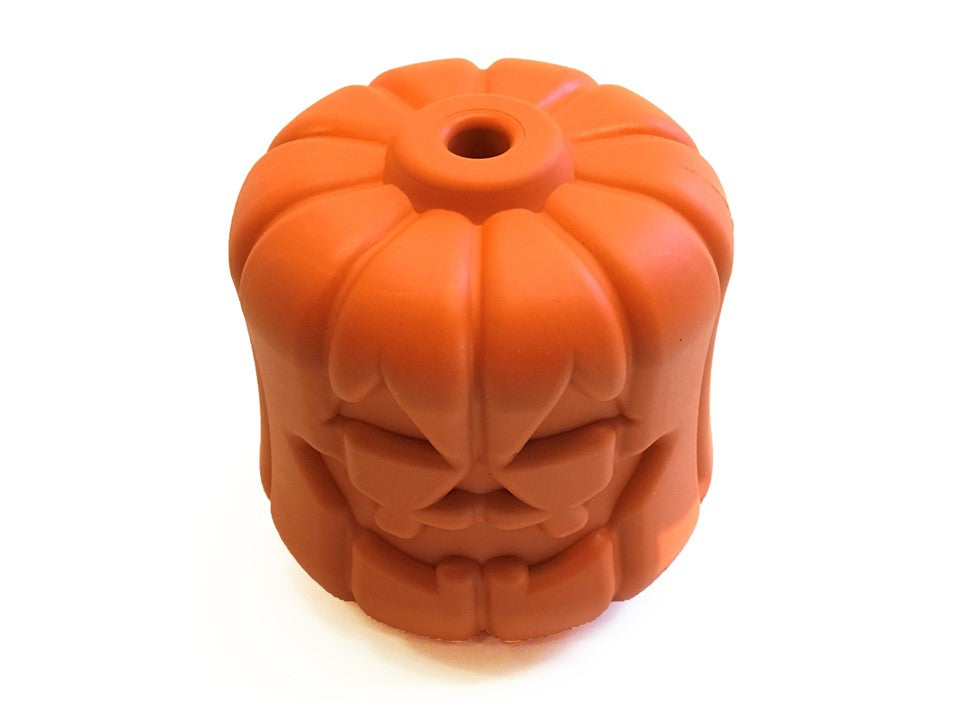 Jack O' Lantern eDispener Durable Rubber Chew Toy & Treat Dispenser